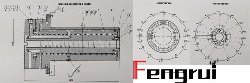 十六通路液壓旋轉(zhuǎn)接頭內(nèi)部結(jié)構(gòu)(液壓滑環(huán))