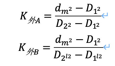 作用在旋轉接頭密封端面B上的比壓計算公式